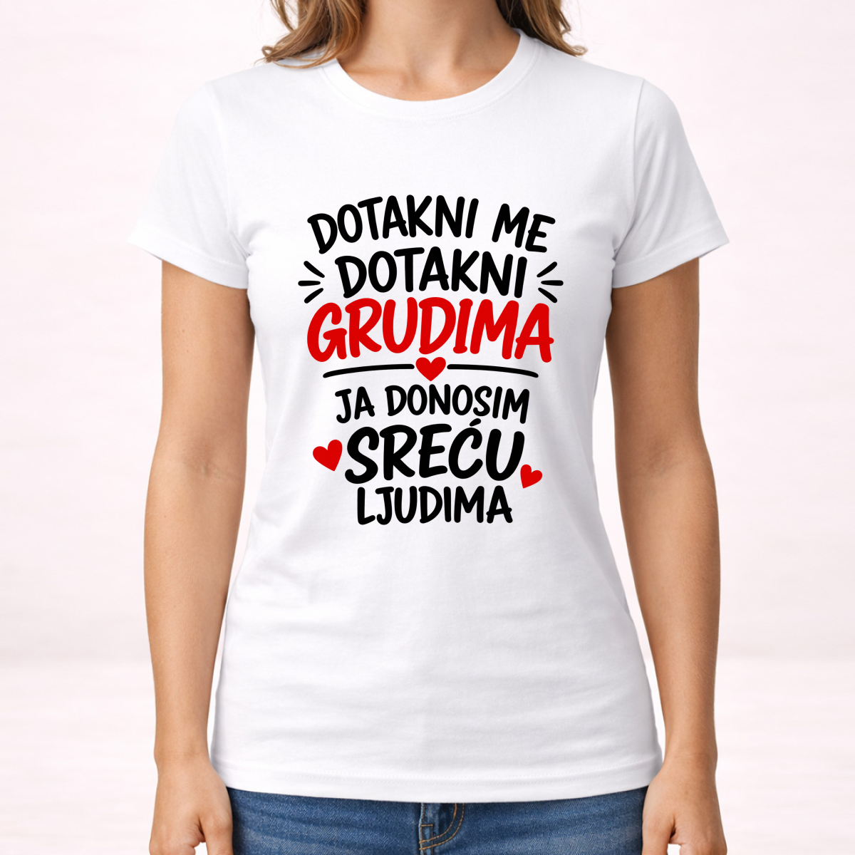 Dotakni me dotakni grudima 1 - Majica - Ženska – prikaz proizvoda
