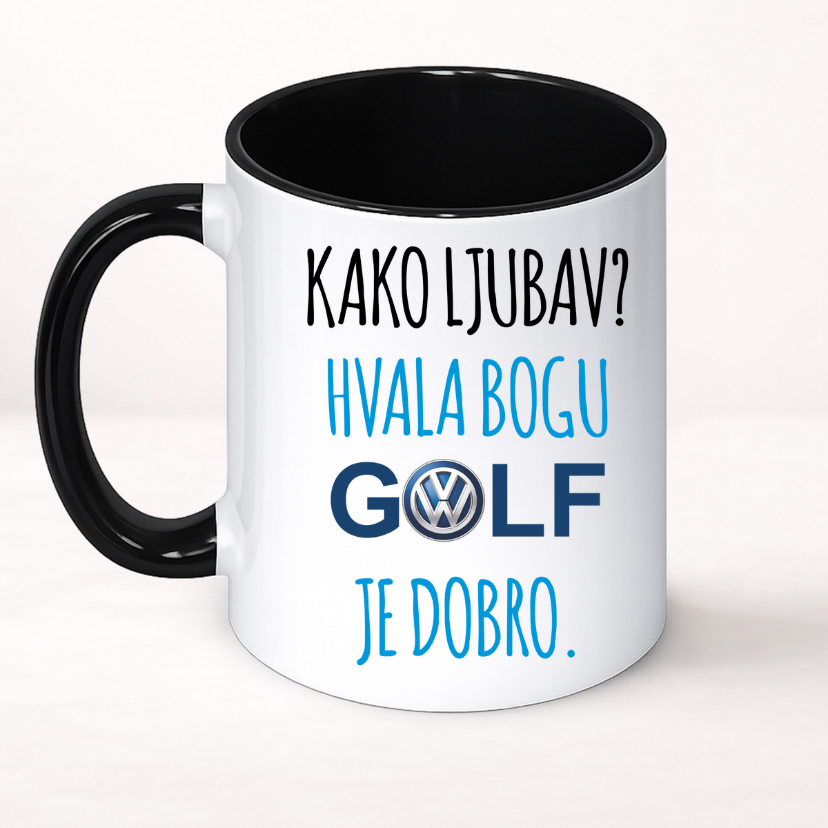 Kako ljubav? Hvala bogu GOLF je dobro #2 - Šolja Classic – prikaz izdelka