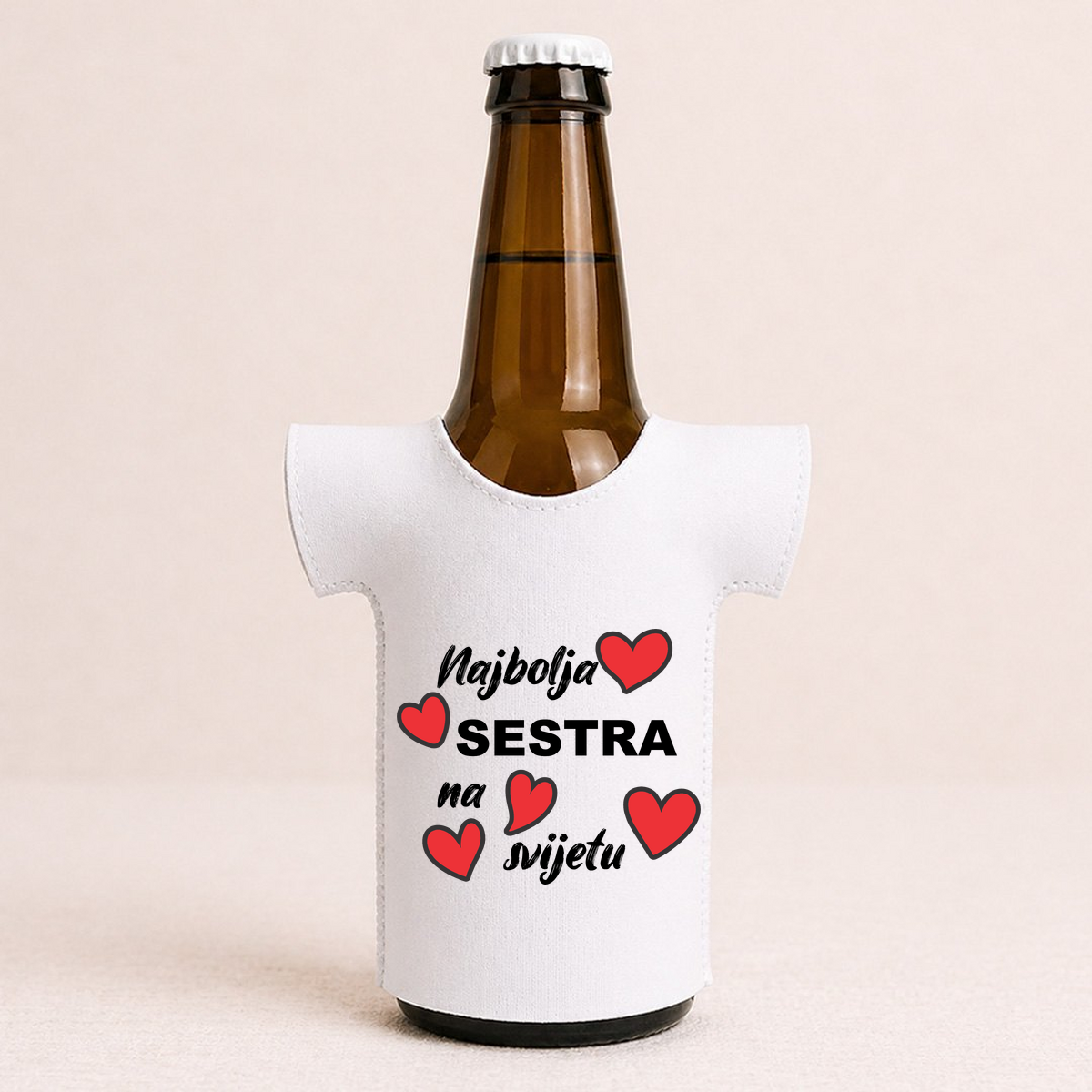 Najbolja sestra na svijetu 2 - Majica za flaše – prikaz izdelka