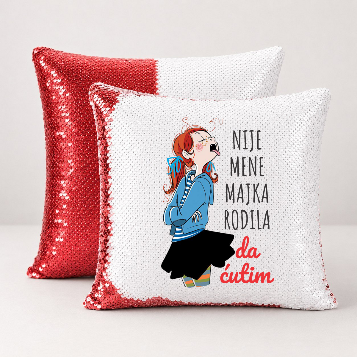 Nije mene majka rodila da ćutim - Jastuk magični – prikaz izdelka